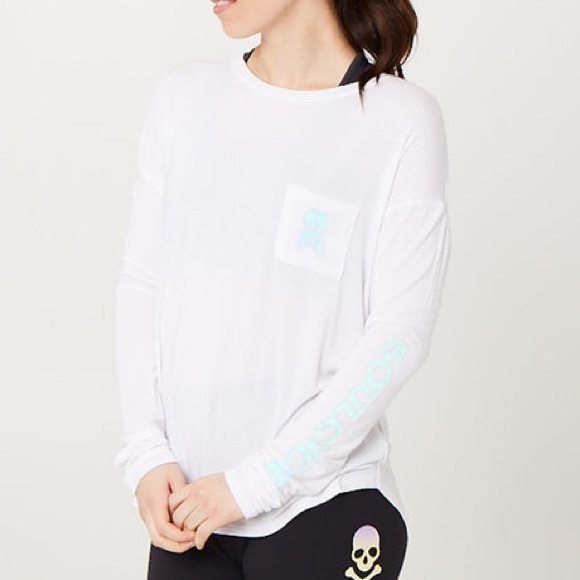 soulcycle Tops - Soulcycle white long sleeve top *NEW WITH TAGS*